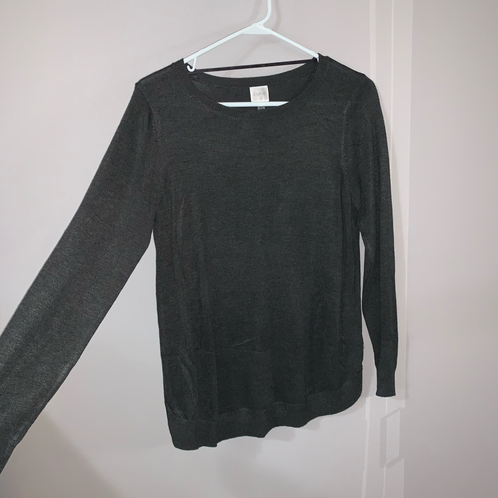 Cupio Gray Basic Sweater - image 2